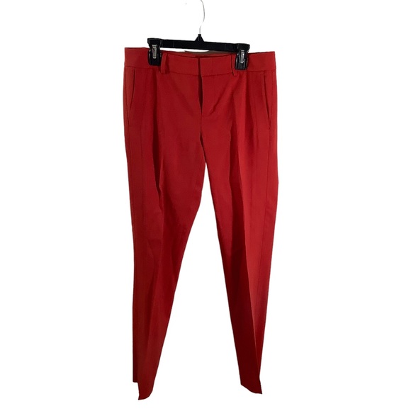Vince Pants - Vince Red Wool Blend Pleated Pants